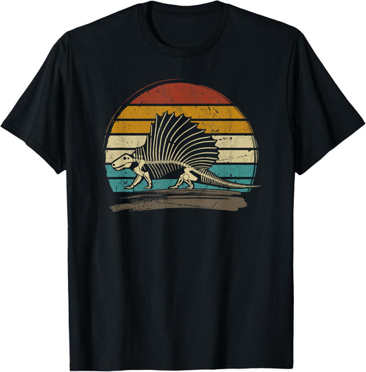 Dimetrodon Dinosaur Decoration Retro vintage Sklett T-Shirt