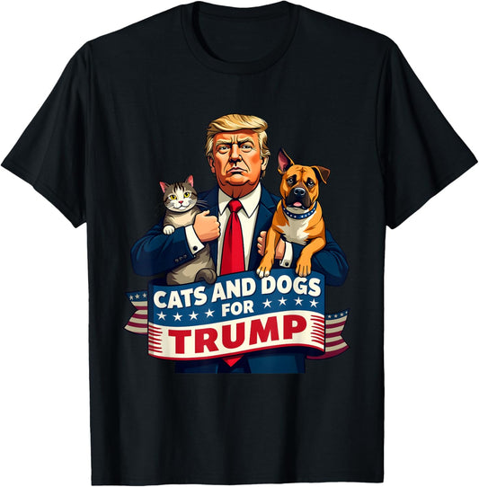 Cats and Dogs for Trump 2024 Kittens and Dogs for Trump T-Shirt