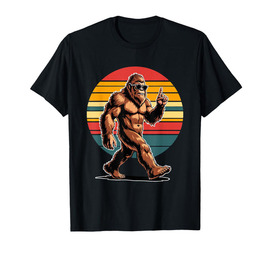 Bigfoot with Sunglasses Cryptid & Funny Sasquatch T-Shirt