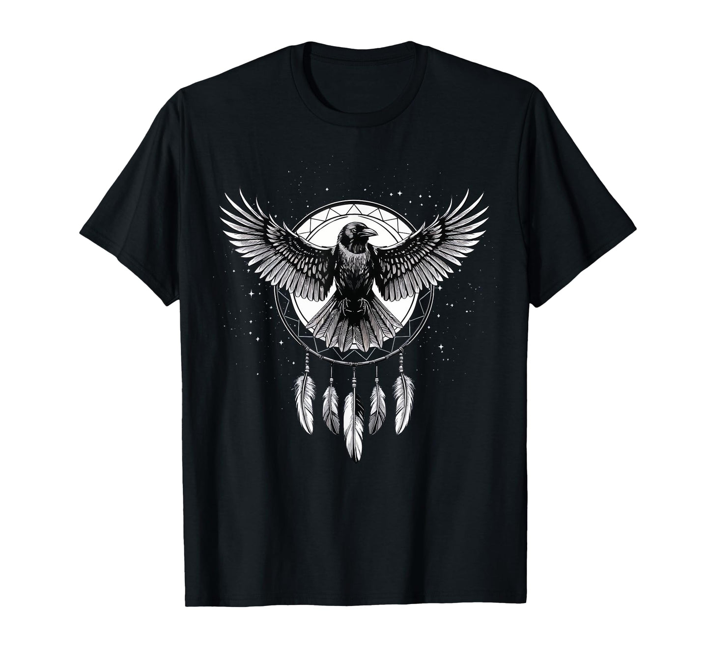 Raven Dreamcatcher Goth T-Shirt