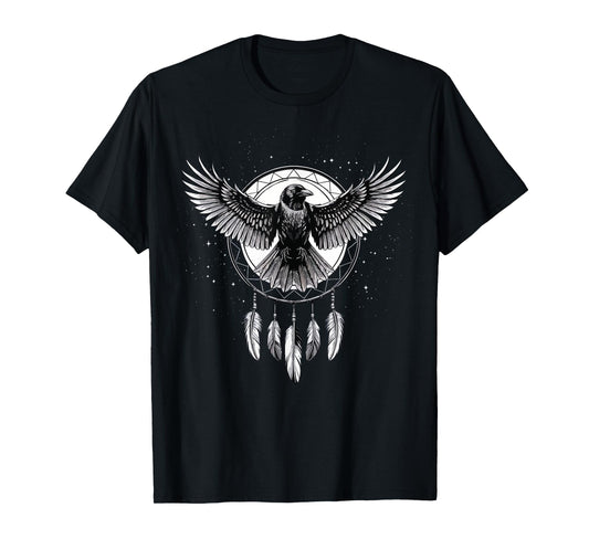 Raven Dreamcatcher Goth T-Shirt