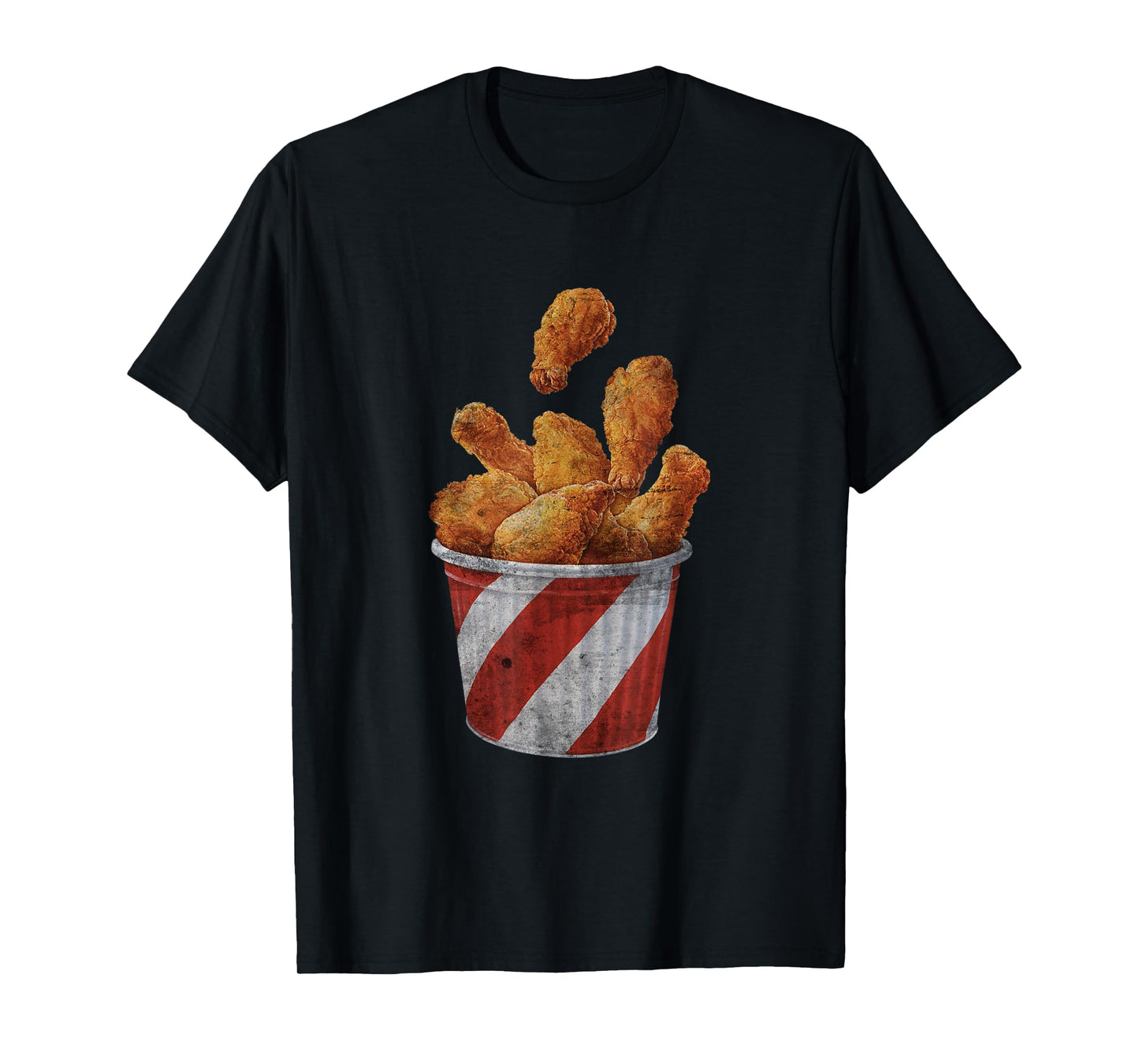 Retro National Fried Chicken Day Funny Fast Food Lover T-Shirt
