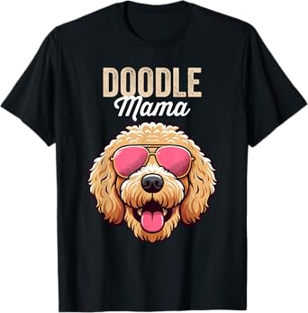 Doodle Mom Double Doodle Dog, Goldendoodle, Doodle Mama T-Shirt