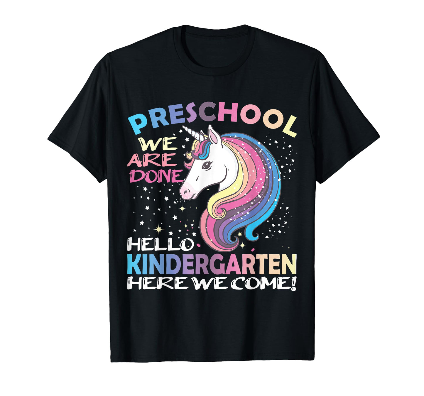 Goodbye Preschool Graduation Hello Kindergarten Prek Unicorn T-Shirt