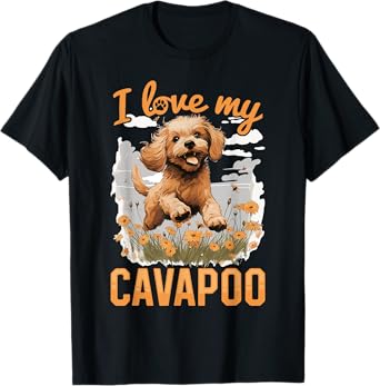 Cavapoo Dog Breed Pet I Love my Cavapoo Men Women Girls Kids T-Shirt