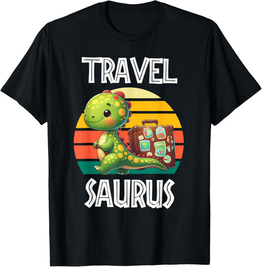 Travel Saurus Funny T-Rex T-Shirt