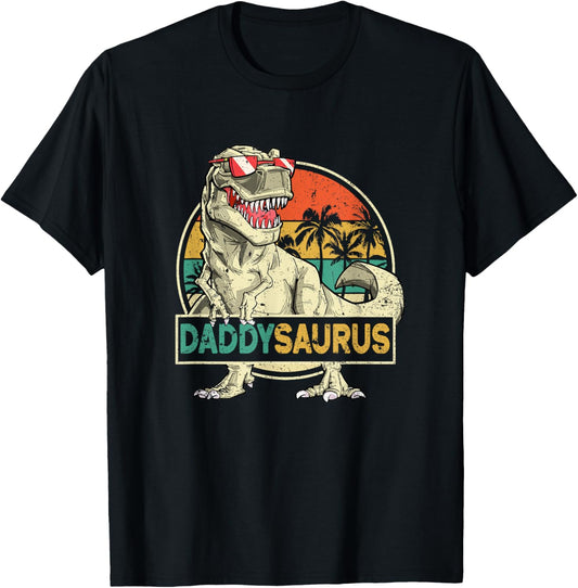 Daddysaurus T Rex Dinosaur Daddy Saurus Family Matching T-Shirt