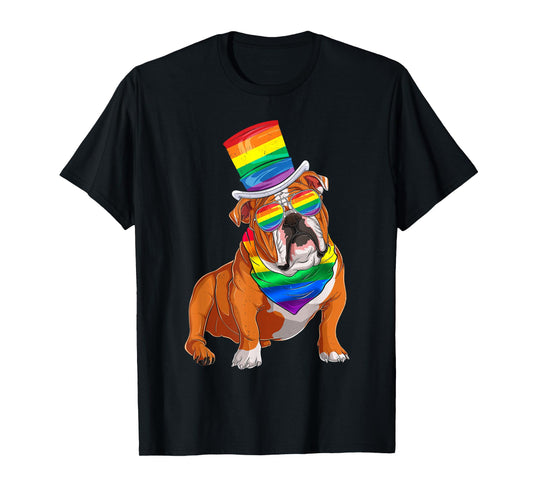 LGBTQ+ Pride English Bulldog | Funny LGBT Pride T-Shirt