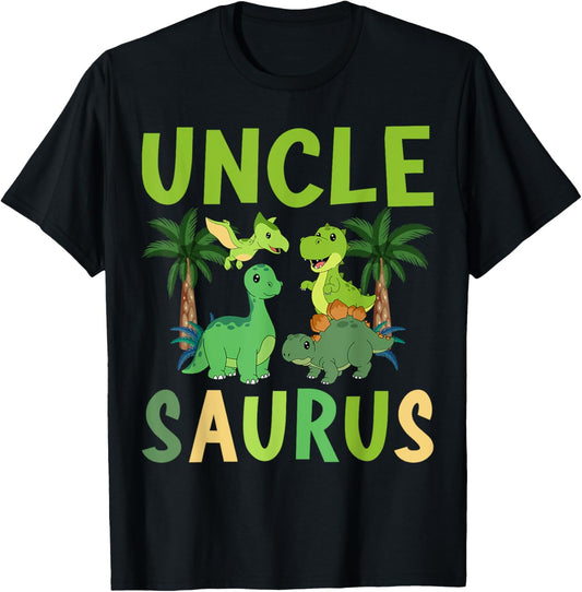 Uncle Saurus Dinosaur Birthday Boy Girl Family Matching T-Shirt