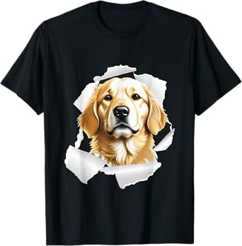 Sneaking Golden Retriever - Dog Owner Puppy Canine Lover T-Shirt