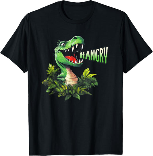 Foodie Rawr Hangry Funny T Rex Dinosaur Hungry Food Lover T-Shirt