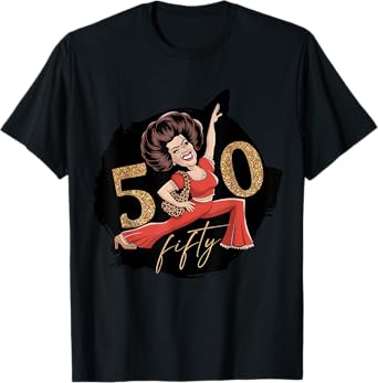 I’m 50 Sally Funny Kick Lady O’Malley Molly Birthday Night T-Shirt