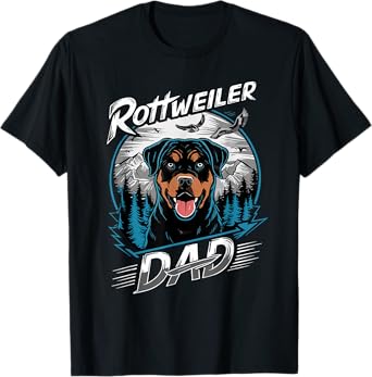 Funny Rottweiler Dad Best Rottie Daddy Ever Father's Day T-Shirt