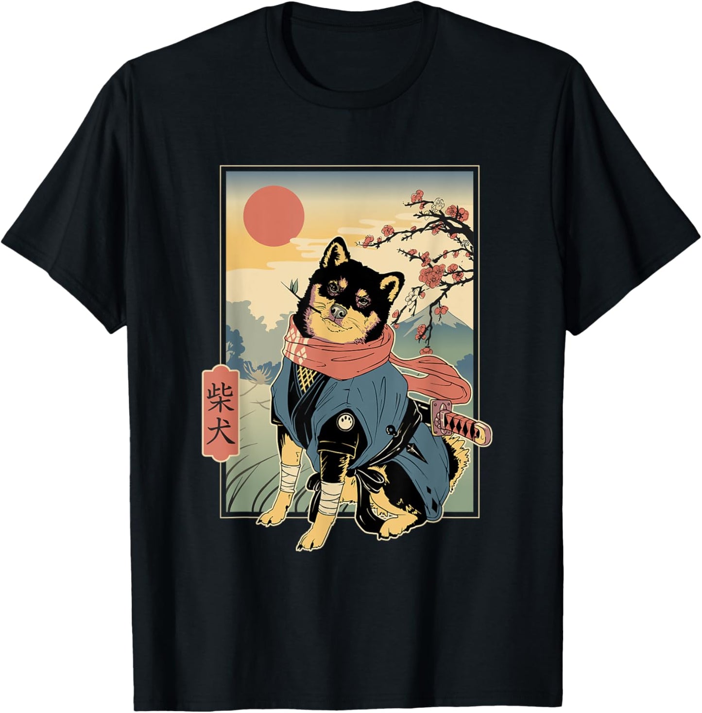 Shiba Ninja Samurai Dogs pet Days Gifts For Friends Family T-Shirt