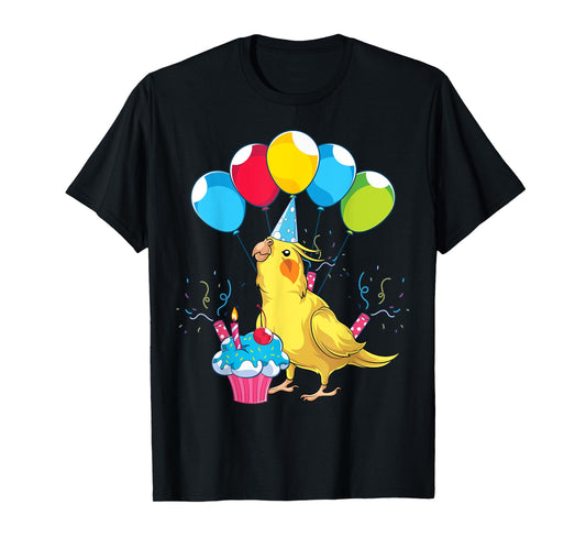 Bird Lover Birthday Party Animal Lover Parrot Cute Cockatiel T-Shirt