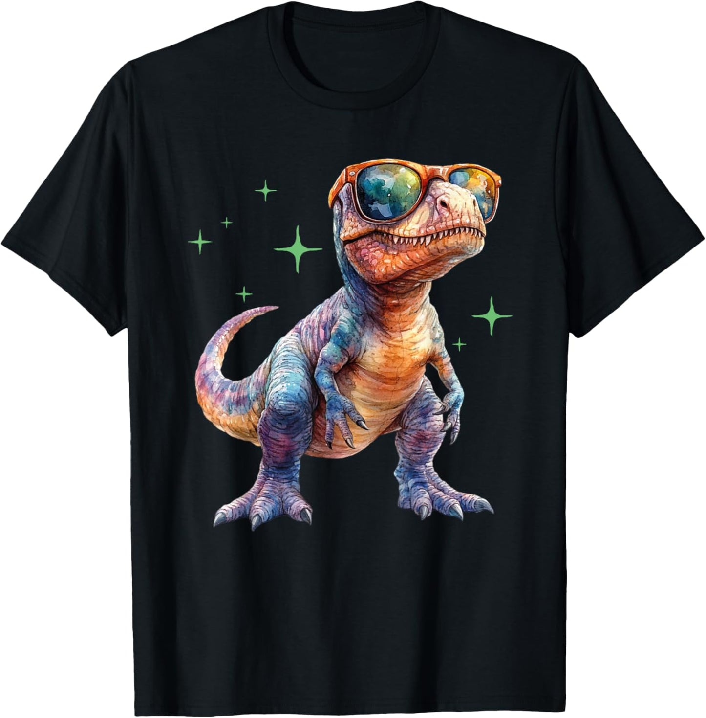 Funny T-Rex Dinosaur With Sunglasses Retro T-Shirt