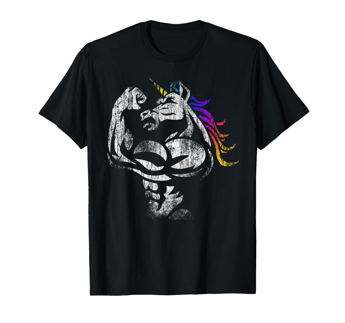 Muscle Unicorn Workout Fathers Day Gift Weightlifting Gym T-Shirt