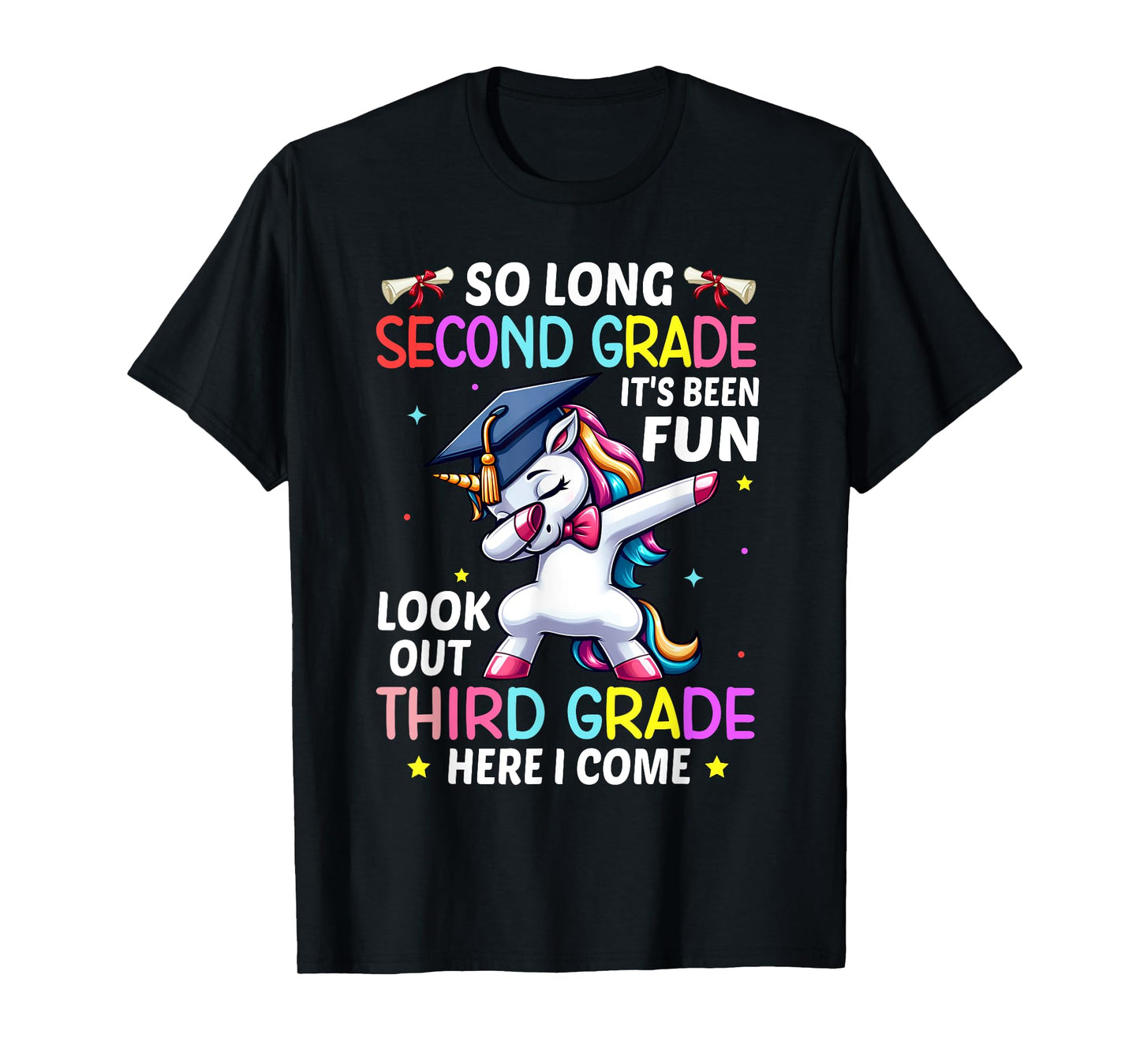 So Long 2nd Grade 3rd Grade Here I Come Unicorn Graduation T-Shirt