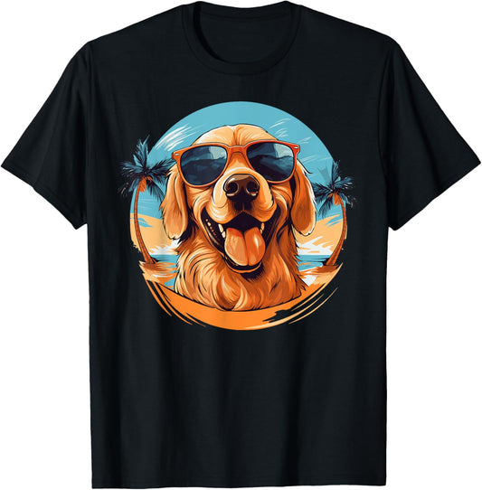 Golden Retriever T-Shirt for Kid Boys Girls Funny Dog Lover T-Shirt