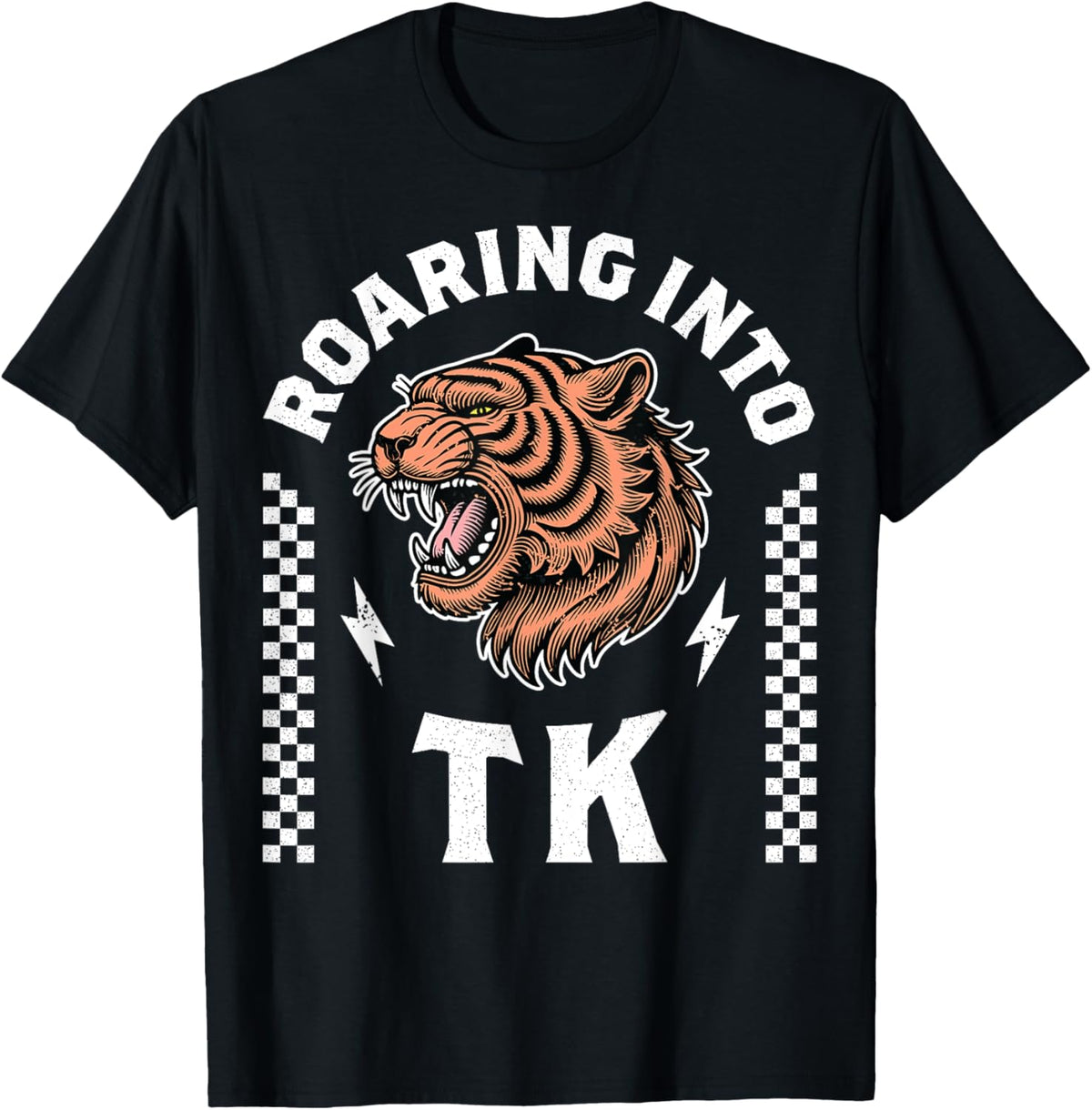 Roaring Into TK Tiger Back to School Kid Im Ready for TK Boy T-Shirt