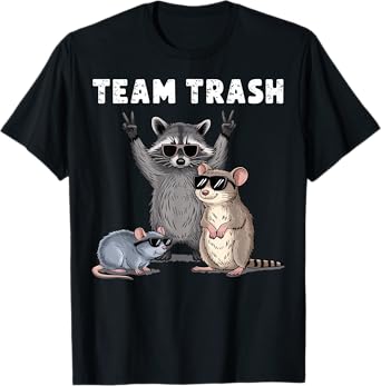 Raccoon Opossum Rat Team Trash Funny Gifts For Men Women Kid T-Shirt