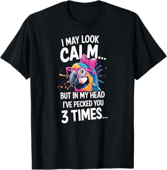 Funny Parrot I've Pecked You Sarcastic Bird Quote T-Shirt