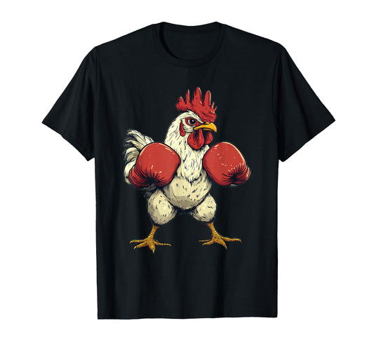 Chicken Dressed As A Boxer Funny Boxing T-Shirt