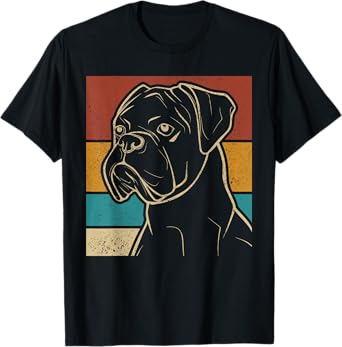 Dog Lover Dog Owner Retro Pet Animal Outfit Vintage Boxer T-Shirt for Men Women Kids