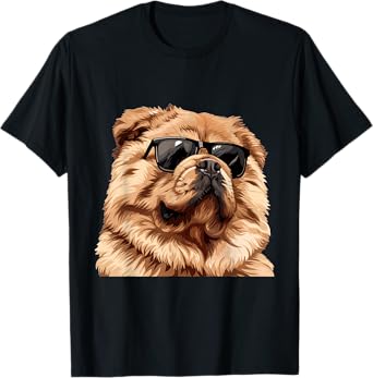 Chow Chow Sunglasses Dog Breed Graphic T-Shirt