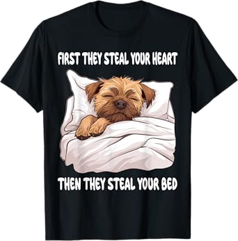 Border Terrier Sleeping Pajamas Nightgown T-Shirt