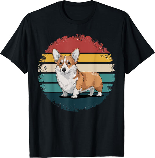 Retro Corgi Vintage Dog Lover Gifts for Men Women Kids T-Shirt