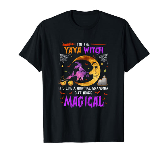I'm Yaya Witch Greek Grandma Magical Halloween T-Shirt
