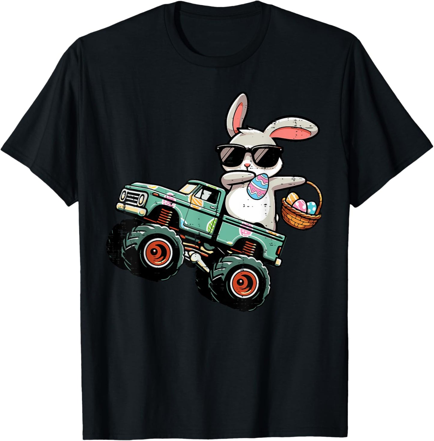 Easter Bunny Dab On Monster Truck Boys Kids Toddler Youth T-Shirt