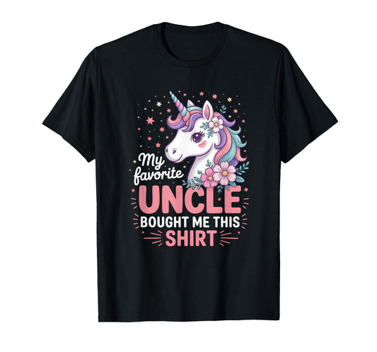 Favorite Uncle Niece Family Matching Love Cute Proud Kids T-Shirt