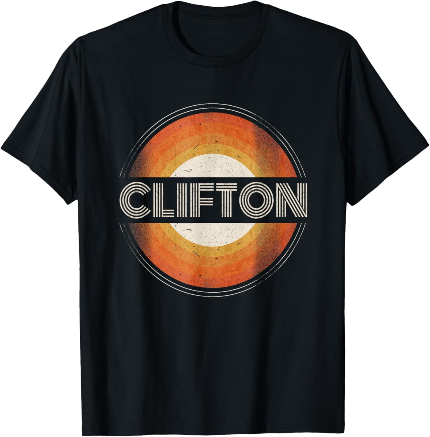 First Name Clifton Retro Personalized Vintage T-Shirt