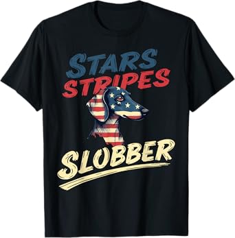 Funny Wiener Dog Vintage Dachshund American Flag T-Shirt for Men Women Kids