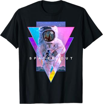 Astronaut Spaced Out Aesthetic Vaporwave Outer Space Art T-Shirt