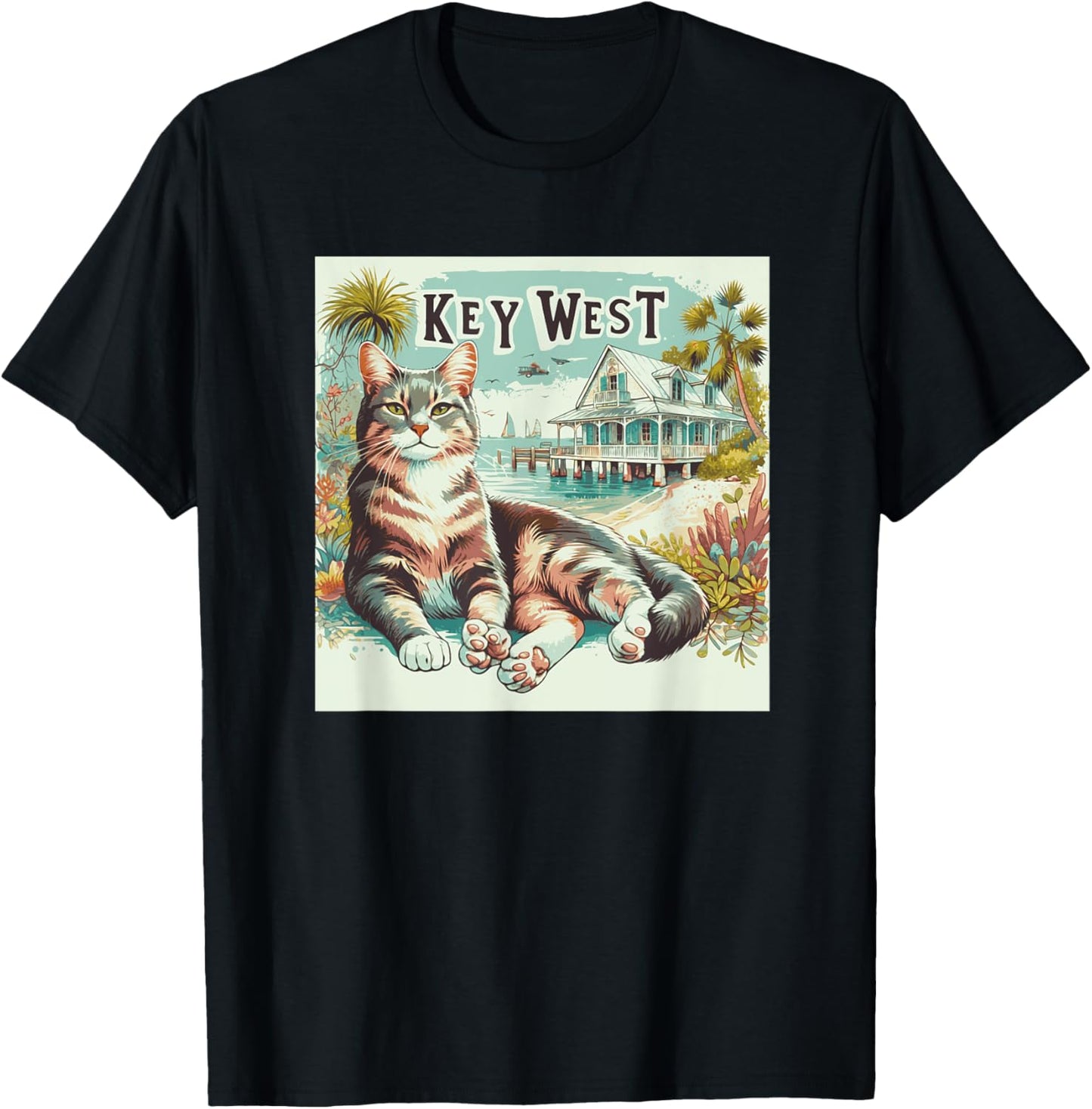 Hemingway Cat Key West 6 toes T-Shirt
