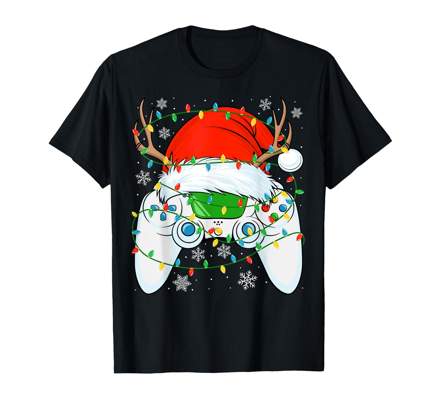 Christmas Santa Gamer Xmas Funny video gaming Christmas boys T-Shirt