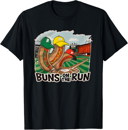 Hotdog Buns On The Run T-Shirt