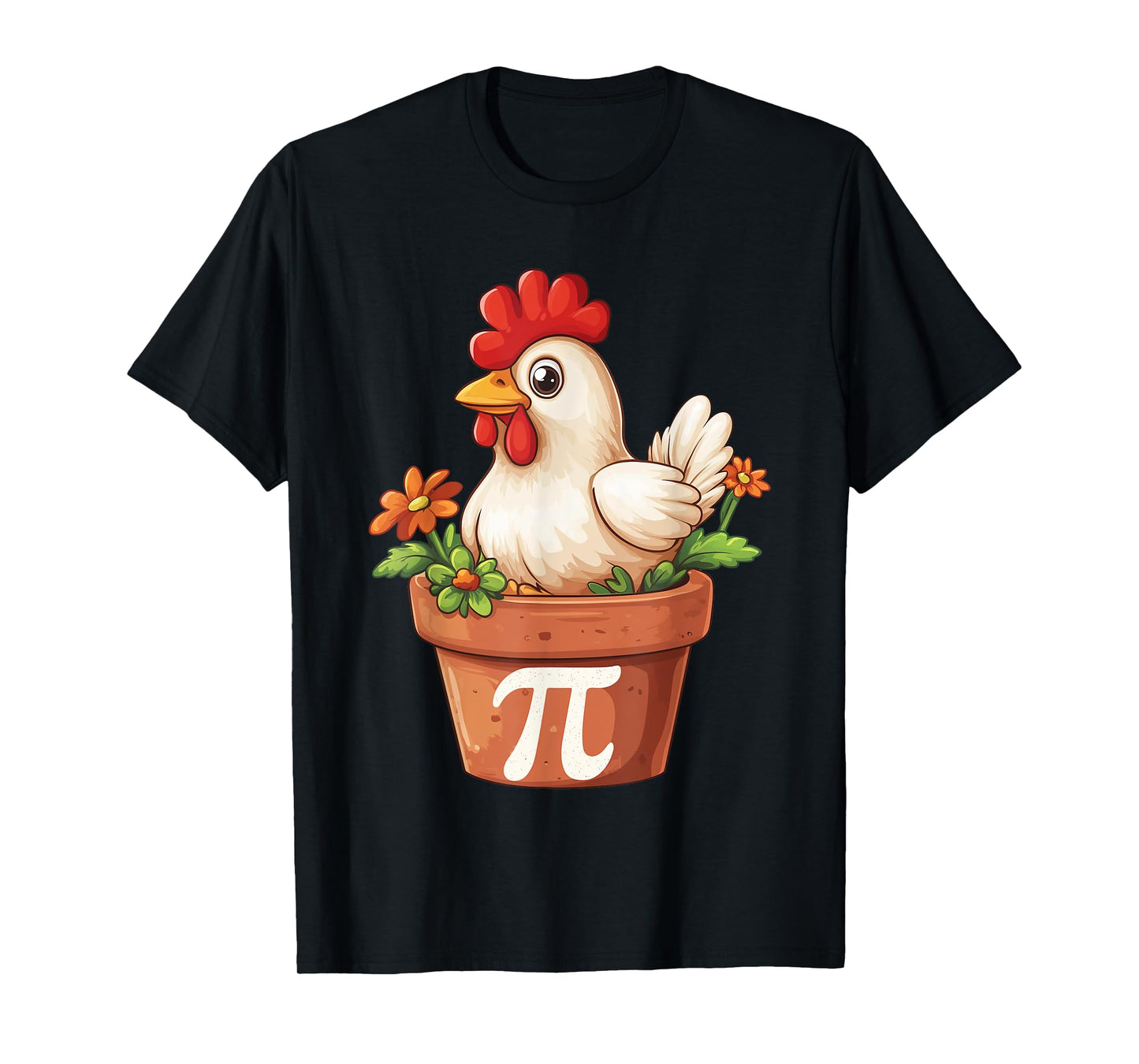 Chicken Pot Pi Day Symbol Math March 14 3.14 Teacher Student T-Shirt