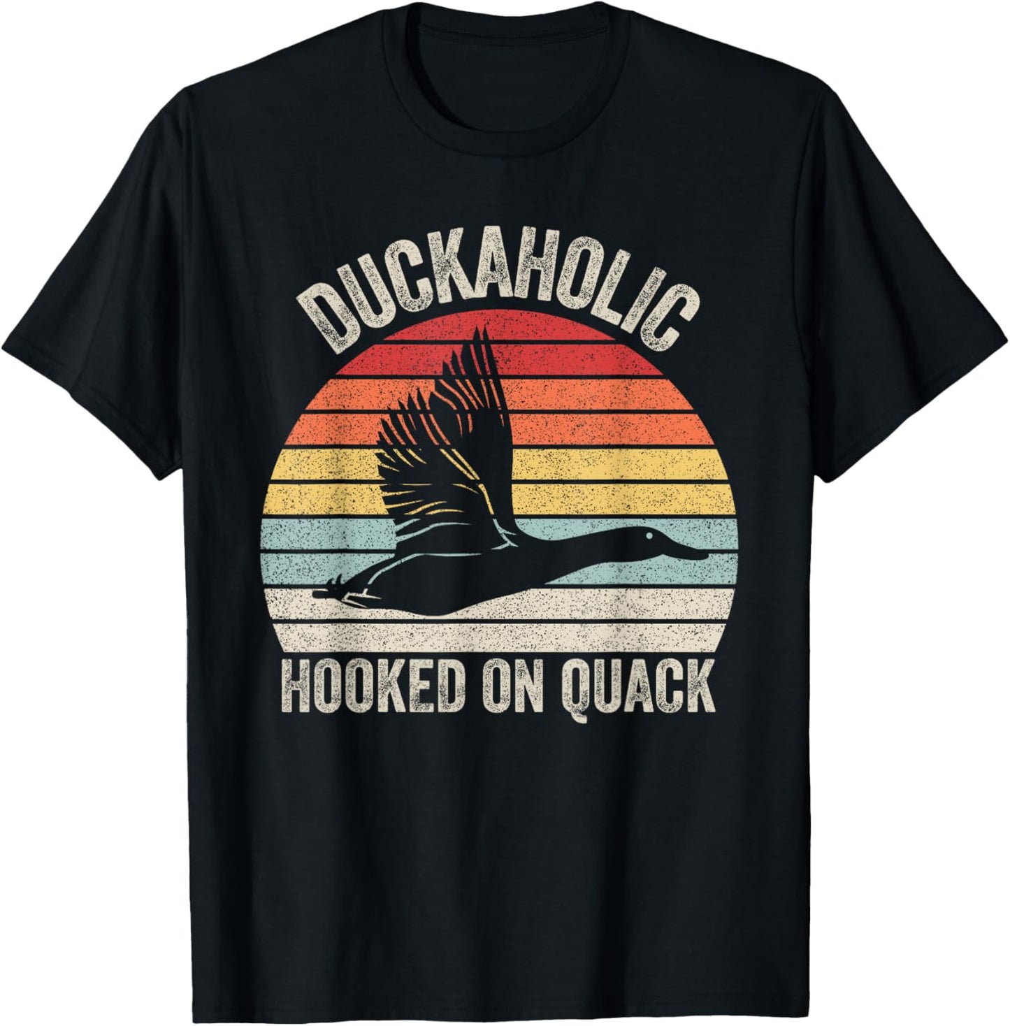Vintage Retro Duckaholic Hooked On Quack Hunter Gifts T-Shirt