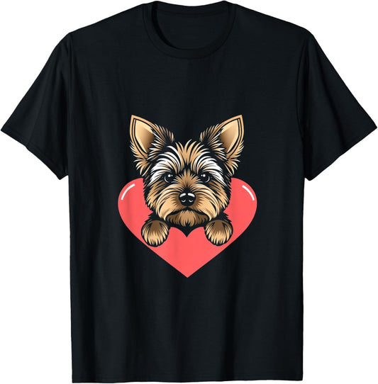 Valentine's Day Cute Dog Heart T-Shirt