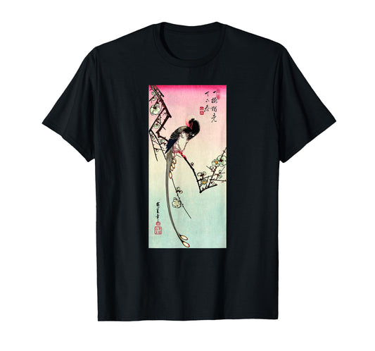 Japanese Art Hiroshige Woodblock Art Classic Print Retro Tee T-Shirt