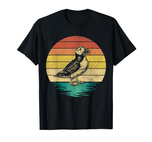 Puffin Bird Vintage Iceland Funny Puffin T-Shirt