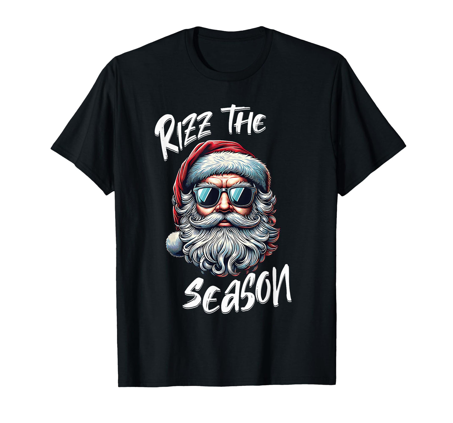 Rizz The Season Teens Kids School Christmas Santa Claus T-Shirt