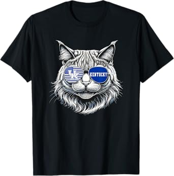Cat Lovers Graphic Last Name Kentucky Retro Vintage Funny T-Shirt for Men Women Girls Kids