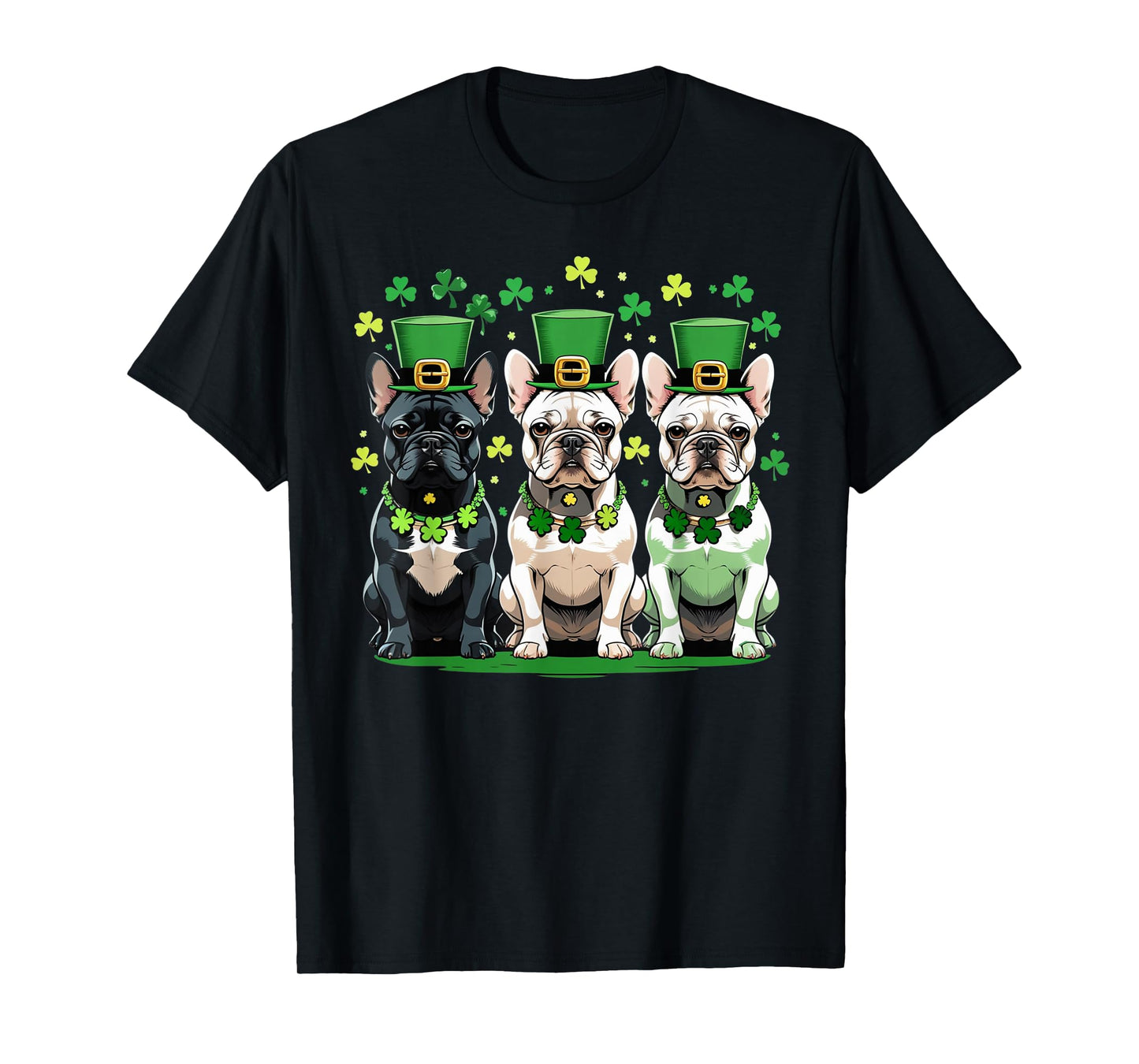 St. Patrick’s Day French Bulldog - Lucky Irish Dog Theme men T-Shirt