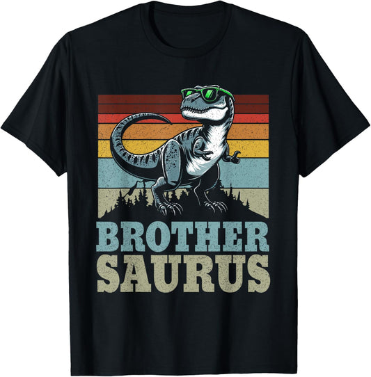 Brothersaurus T Rex Dinosaur Brother Birthday Party Dino T-Shirt