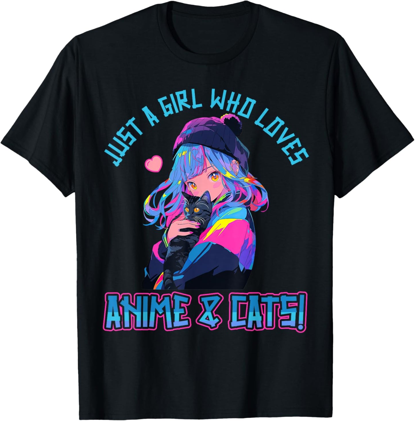 Just a Girl who loves Anime and Cats Manga Anime Lover T-Shirt